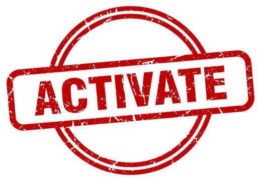 activate grunge stamp. activate round vintage stamp