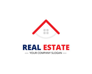 Modern real estate logo.Architecture Construction Building Logo Design Template.Real estate Icon element 