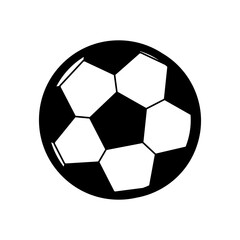 simple ball for football icon and vector illustration
