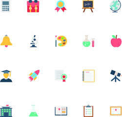 
Flat Education Vector Icons 2
