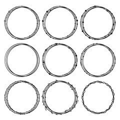 Set of circle frames. - 357702633
