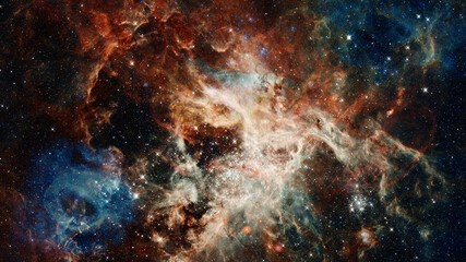 Obraz na płótnie Canvas Space scene with stars and galaxies. Elements of this image furnished by NASA