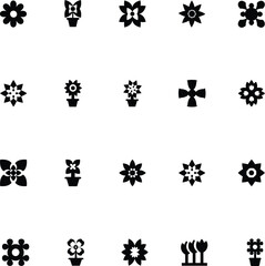 Flowers Vector Icons 5