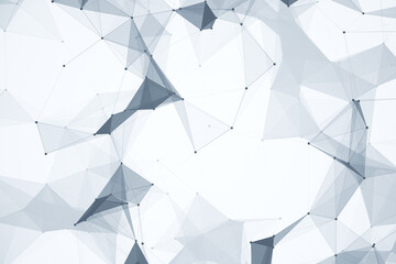 Creative gray polygonal on white background.