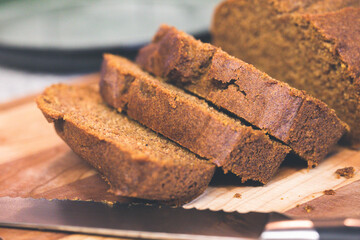 Sliced Pumpkin Bread