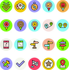 Map & Navigation Vector Icons 