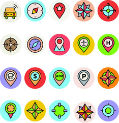 Map & Navigation Vector Icons