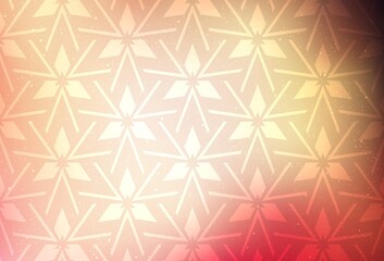 Light Pink, Yellow vector background with triangles.