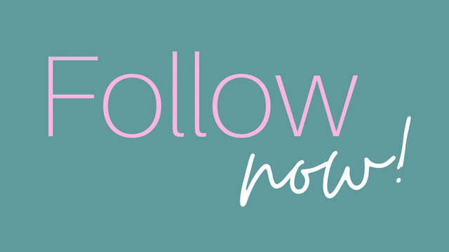 Follow text social media callligraphy instagram blog	