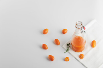 Fresh juice from tangerines  and kumquats.