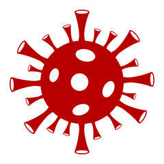 Coronavirus vector illustration. A flat illustration design used for Coronavirus icon, on a white background.