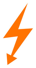 Electric Strike raster icon. A flat illustration design used for Electric Strike icon, on a white background.