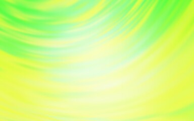 Light Green, Yellow vector blurred bright pattern.