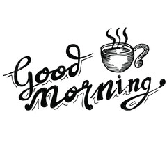 good morning, cup of coffee