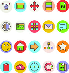 Design and Development Vector Icons