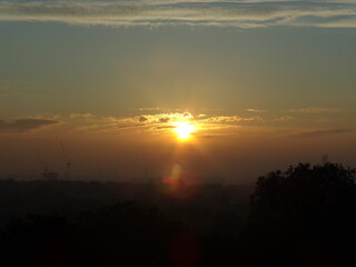 sunset in the mountains