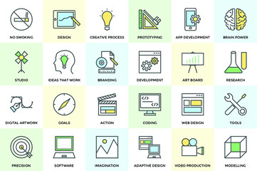 Creative Process Vector Icons