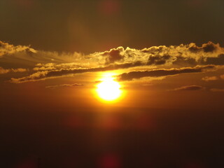 sunset over the sea