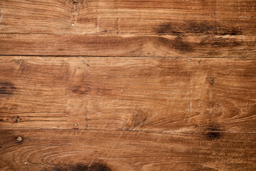 Top view of wooden table texture background