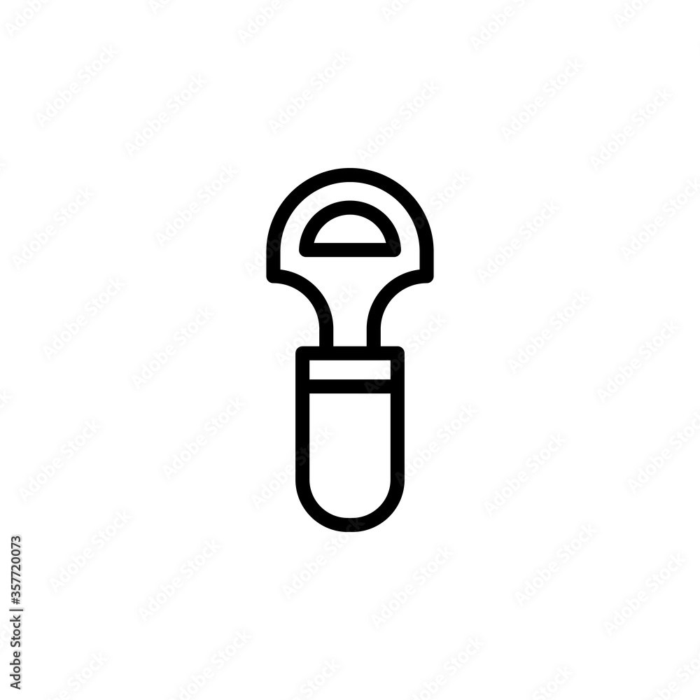 Poster opener, bottle opener concept line icon. simple element illustration. opener, bottle opener concept 