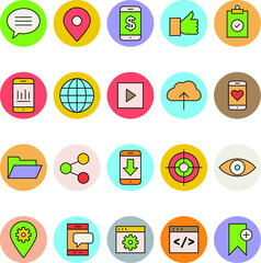 SEO and Marketing Vector Icons