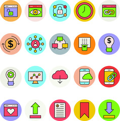 SEO and Marketing Vector Icons