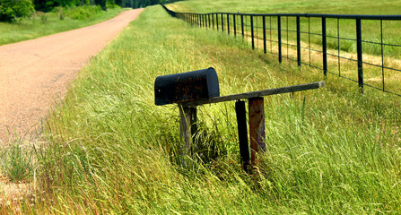 Aging Mailbox Gets Post Support