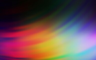 Dark Multicolor vector background with wry lines.
