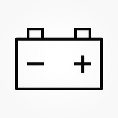 Car battery icon vector illustration