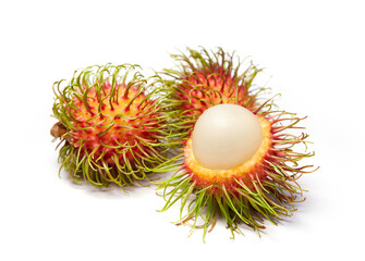Rambutan isolated on white background
