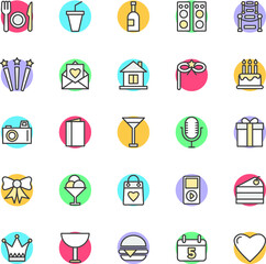 Celebration & Party Cool Vector Icons