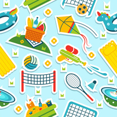 Summer holiday activity pattern