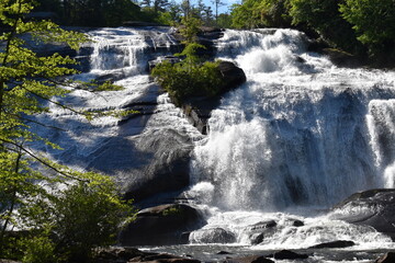 Waterfall in the Mountains