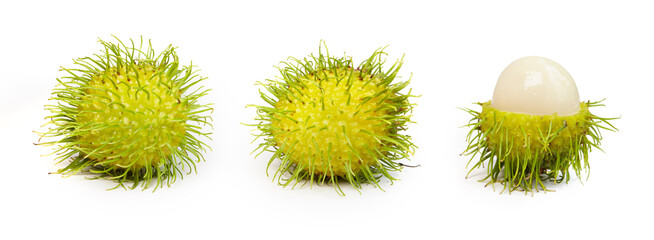 Rambutan isolated on white background