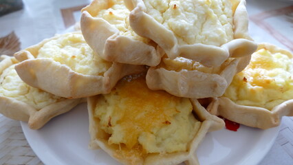 wheat flour pies with potato filling