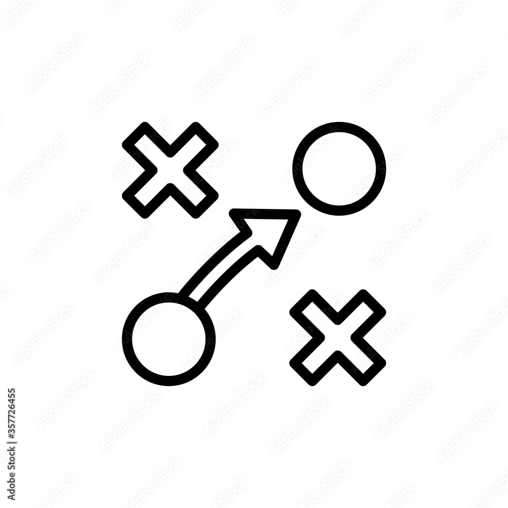 Poster plan concept line icon. simple element illustration. plan concept outline symbol design from busines