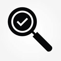 complate search icon vector illustration