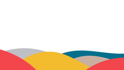 Abstract colorful background of color waves. Template for flyer, cover or banner