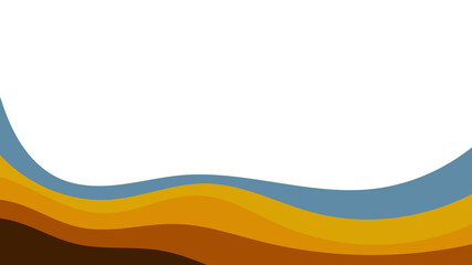 Abstract colorful background of color waves. Template for flyer, cover or banner