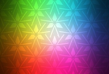 Light Multicolor vector backdrop with lines, triangles.