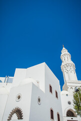 Qiblatain Mosque, a hostorical Mosque in Medina, Saudi Arabia. Hajj and Umrah pilgrims from all around the world visit this mosque during hajj and umrah.