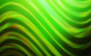 Light Green vector pattern with night sky stars.