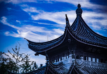 Ancient Chinese architecture in the park