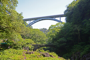 高千穂峡の風景　宮崎県高千穂