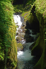 高千穂峡の風景　宮崎県高千穂