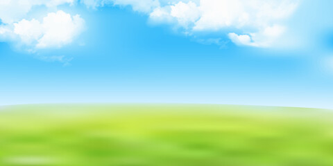 Obraz premium 空 草原 風景 背景