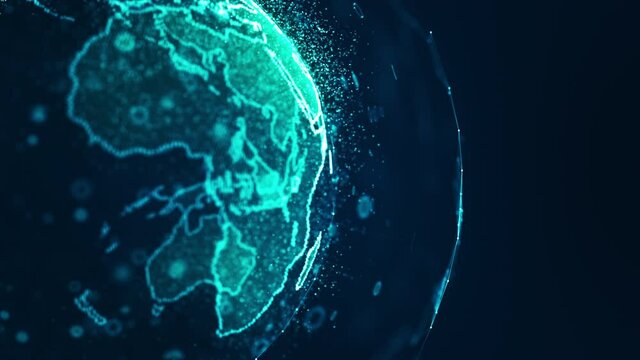Global Network Connected concept. 