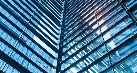 Architecture details Modern Building Glass facade Business background