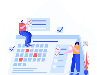 business man and graph