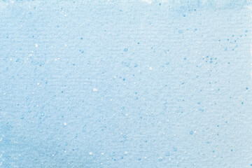 Abstract art background light blue and white colors. Watercolor painting on canvas. Fragment of...